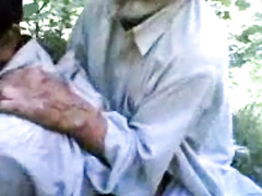 Horny Pakistani old Pathan men fucks his grandson in the fields